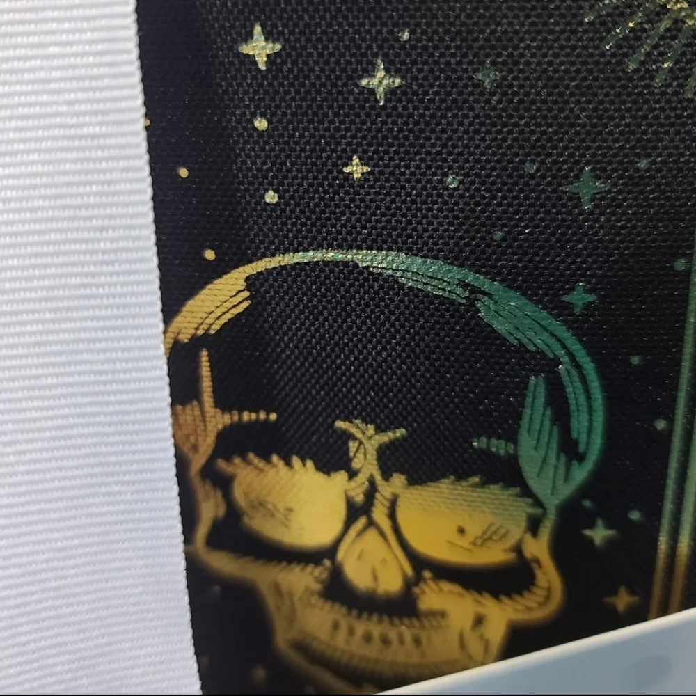 Issac Mizrahi Halloween Tarot Card Fabric Tablecloth Mystic Eye Skull Cat Moon